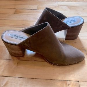 Steve Madden Tan Shaylon Mule Heel Size 10